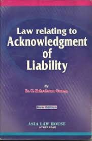 Law Relating To Acknowledgement Of Liability