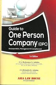 One Person Company (1st Edn)