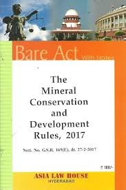 Mineral Conservation & Development Rules, 2017