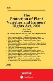 Protection Of Plant Varieties & Farmers Rights Act & Rules